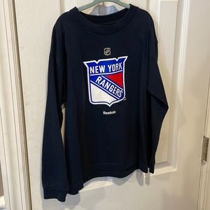 Reebok NY Rangers Long Sleeve Tee. Youth Large (7)